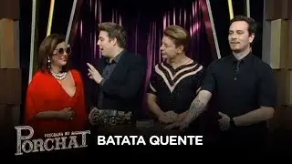 Narcisa Tamborindeguy e David Brazil se divertem no Batata Quente