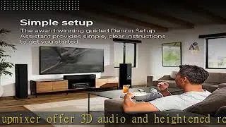 Denon AVR-X2800H 7.2 Ch Receiver (2022 Model) - 8K UHD Home Theater AVR (95W X 7), Wireless Streami