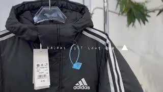 Winter Must-Have! Adidas 3ST Long Coat | Solid Color Printed Logo Outdoor Long Down Jacket