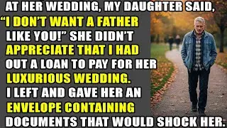 At her wedding, my daughter said, “I don’t want a father like you!”