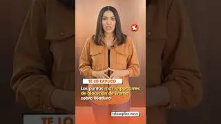 Los puntos mas importantes de discurso de Trump sobre Maduro