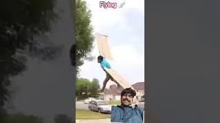 I built a flying suit out of 🪽 cardboard.#shorts#reels#magic#vews#youtubeshorts@ZachKing 📈🙏👉📈