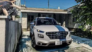 Hyundai Venue - GTA 5 | NaturalVision Evolved | Steering Wheel Gameplay