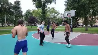 Javy and Mars MH  Pickup Basketball Game at Bridgeport CT