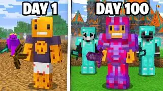 I Survived 100 Days on the DEADLIEST Minecraft Server