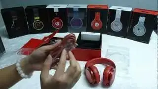 Monster Beats By. Dre  full red PRO sexy girl unboxing review~~~flydream