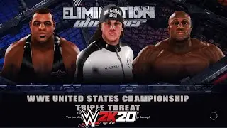 WWE 2K20 Elimination 2021 - Lashley VS. Matt Riddle VS. Keith Lee | United States Championship