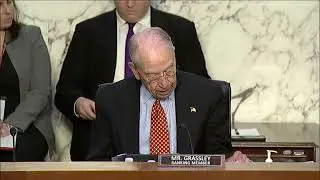 Grassley Statement at Judiciary Hearing with Assistant Attorney General of the Criminal Division