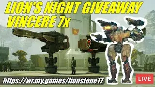 GIVEAWAY - 7x VINCERE PARA VOC&Ecirc; GR&Aacute;TIS - FREE - LION'S NIGHT [WAR ROBOTS GAMEPLAY]