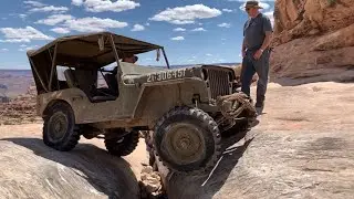 Willys Flatfender Jeeps Wheel Golden Crack - Moab UT