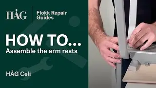 How to assemble the arm rests | H&Aring;G Celi | Flokk Repair Guide