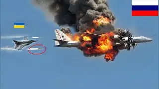 Это случилось сегодня! Три российских бомбардировщика TU-95, уничтоженные украинскими ракет F-16