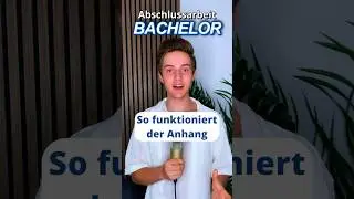 Der Anhang deiner Bachelorthesis #studium #student #bachelorarbeit