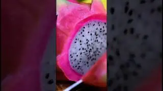 Dragon fruit is a delicious healthy snack! #dragonfruit #healthy #macro #photography #shorts