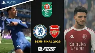 ФК 26 | «Челси» — «Арсенал» — полуфинал Кубка лиги | Геймплей для PS5 4K