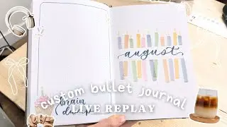 Live Custom Bullet Journal REPLAY September 24 | August Birthday Theme In Ivy's Custom Journal