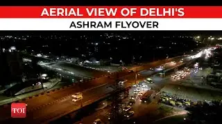 Delhi much-awaited astonishing extension: A drone view of the newly-inaugurated Ashram flyover