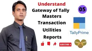 5_Masters | Transactions| Utilities | Reports | Tally Prime | Hindi