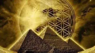 The crystal singing pyramid captured in slow motion. Mystical and beautiful