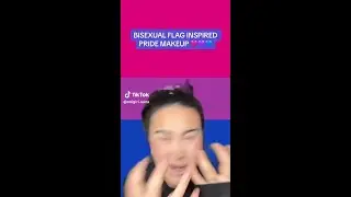 does this count as coming out? BISEXUAL FLAG PRIDE MAKEUP TUTORIAL  #makeup #pride #bisexual #lgbtq