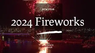 2024 New Year Fireworks, Docklands Melbourne Australia with Auld Lang Syne and Vivaldi Spring