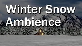 Blizzard Snowy Mountain Scene Ambience ASMR ( 1hr White Noise For Sleep and Relax)