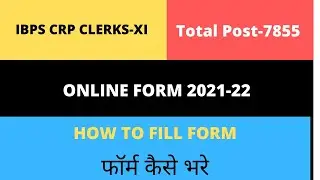 IBPS CRP CLERKS-XI  Online Form 2020 - फॉर्म कैसे भरे - सिलेबस भी है