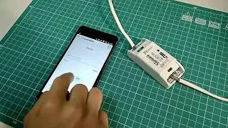 Controlling Sonoff Basic (ESP8266) using Cloud4RPi on a smartphone