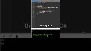 Unboxing in C# |  Hindi | c sharp | C# |  Program | IT TrainingPath #shorts #short #shortsvideo