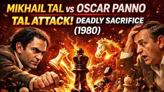 Mikhail Tal Brilliant Attack vs Oscar Panno | Deadly Sacrifice Explained (1980) | #chess 