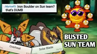 SOLAR BLADE IRON BOULDER AND IRON MOTH ARE BROKEN IN SUN (1800 LADDER)