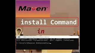 How to use Maven Install Command in Command Prompt.