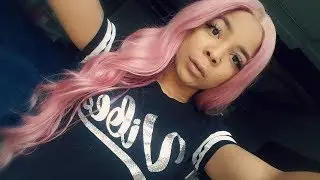 How I Flat Iron My Pink Hair! (Custom Color & Wig Unit)