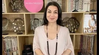 Black Crystal - 10 Way Necklace - Maria Nicola