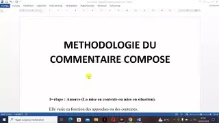 COMMENTARY METHOD - THE INTRODUCTION - Type 2 Subject