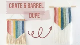 DIY Wall Hanging Decor For Bedroom | Color Block Wall Hanging | How To Make Yarn Wall Art