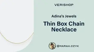 Adina's Jewels Thin Box Chain Necklace Review