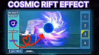 NEW COSMIC RIFT EFFECT IS AMAZING😻😱 in PUBG #cosmicrift #cosmicrifteffect #pubgmobile