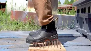 Safetoe Cow Leather Waterproof Mens Work Boots Steel Toe Chelsea Safety Boots M-8025NBK