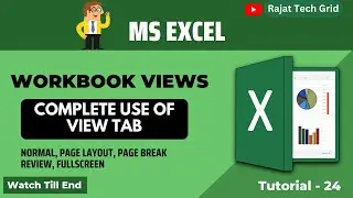 View Tab in MS Excel | How to use view tab ? | All options in view tab | Excel tutorials |