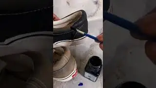 Cat khusus sepatu kain #catsepatu  #pewarna #diy #tips #tipsandtricks #sepatu #short #shorts
