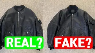 Prada Nappa Leather Bomber Jacket in Black vs fake review. Drake What&rsquo;s Next Red Leather Jacket