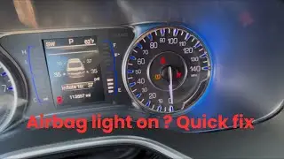 Chrysler 200 2015 года, горит индикатор подушки безопасности / Обслуживание массажной системы под...