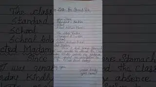 🌹leave letter for stomach pain🌹🌻🌹