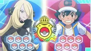 Ash vs Cynthia full battle #shortsfeed #