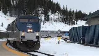 Eastbound California Zephyr passes Winter Park Resort, CO (WPR)