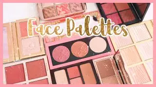 MY FACE PALETTE COLLECTION! Blush, Bronzer, Highlighter Palettes!