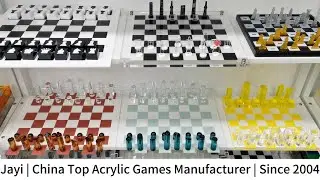 China Top Custom Acrylic Chess Sets Game Manufacturer | Jayi