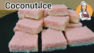 Coconut Sweet || No Cook Coconut Ice Christmas Special Recipe