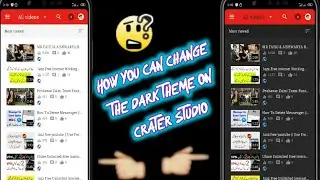 How you can change the dark theme at Crater Studio | Just4Tech |